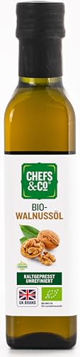 CHEFS & CO kaltgepresstes Walnussöl (unraffiniert) -250ml | leicht...