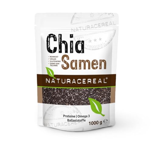 Naturacereal Chia Samen 1kg – Reich an Omega-3, Ballaststoffen &...