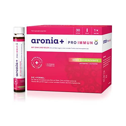 aronia+ PRO IMMUN Trinkampullen, 30 Stück, Nahrungsergänzungsmittel...