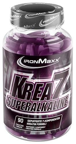 IronMaxx Krea7 Superalkaline Kreatin Tabletten - 90 Stück |...