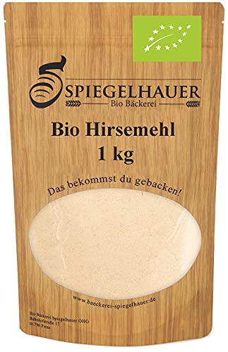 Bio Hirsemehl 1 kg glutenfreis Mehl für Brot hell