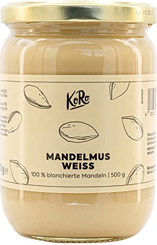KoRo – Weißes Mandelmus 500 g – Nussmus ohne Zusatz von Zucker...