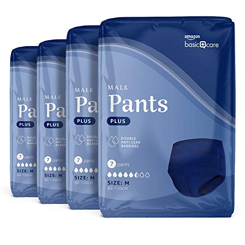 Amazon Basic Care Men’s Pants Plus Medium – 4 Packungen à 7...
