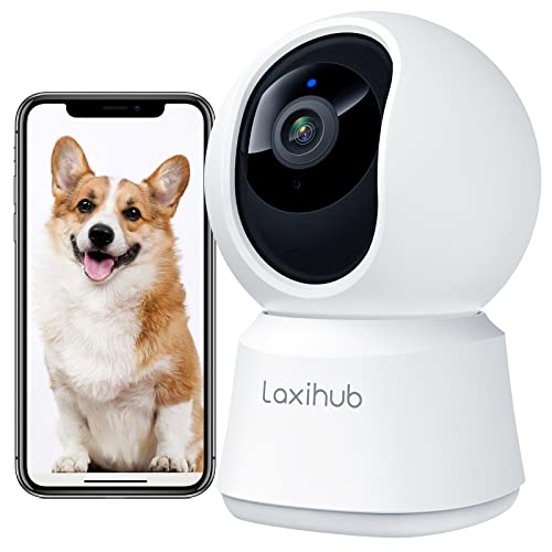 LAXIHUB Hundekamera mit App 2K/3MP HD Kamera Überwachung Innen 2,4...