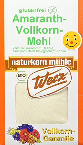 Werz Amaranth-Vollkorn-Mehl glutenfrei, 1er Pack (1 x 500 g Karton) -...