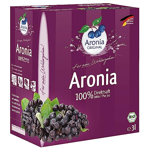 Aronia ORIGINAL Bio Aronia Muttersaft aus deutschem Anbau | 3 Liter...