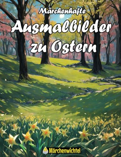 Märchenhafte Ausmalbilder zu Ostern: Malbuch für Groß und Klein:...