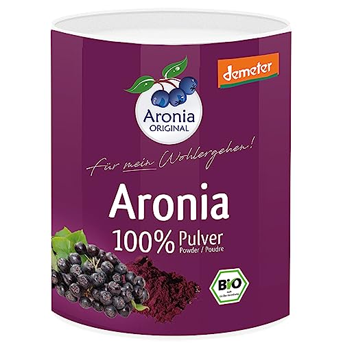 Aronia ORIGINAL 100% Bio Aronia Pulver Demeter 100 g | Aus Trester von...