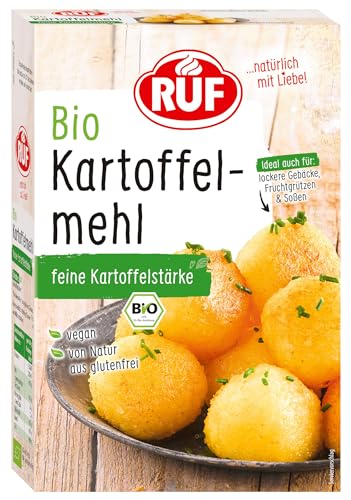 RUF Bio Kartoffelmehl, reine Kartoffelstärke zum Kochen & Backen,...